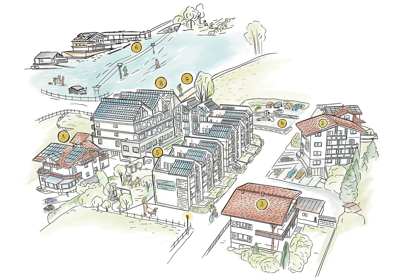 Bergparadies Apartment & Studio Hotel Gastein- interaktive Karte