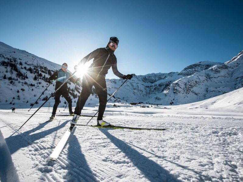 Langläufer bei der Ice4Life Challenge in Gastein