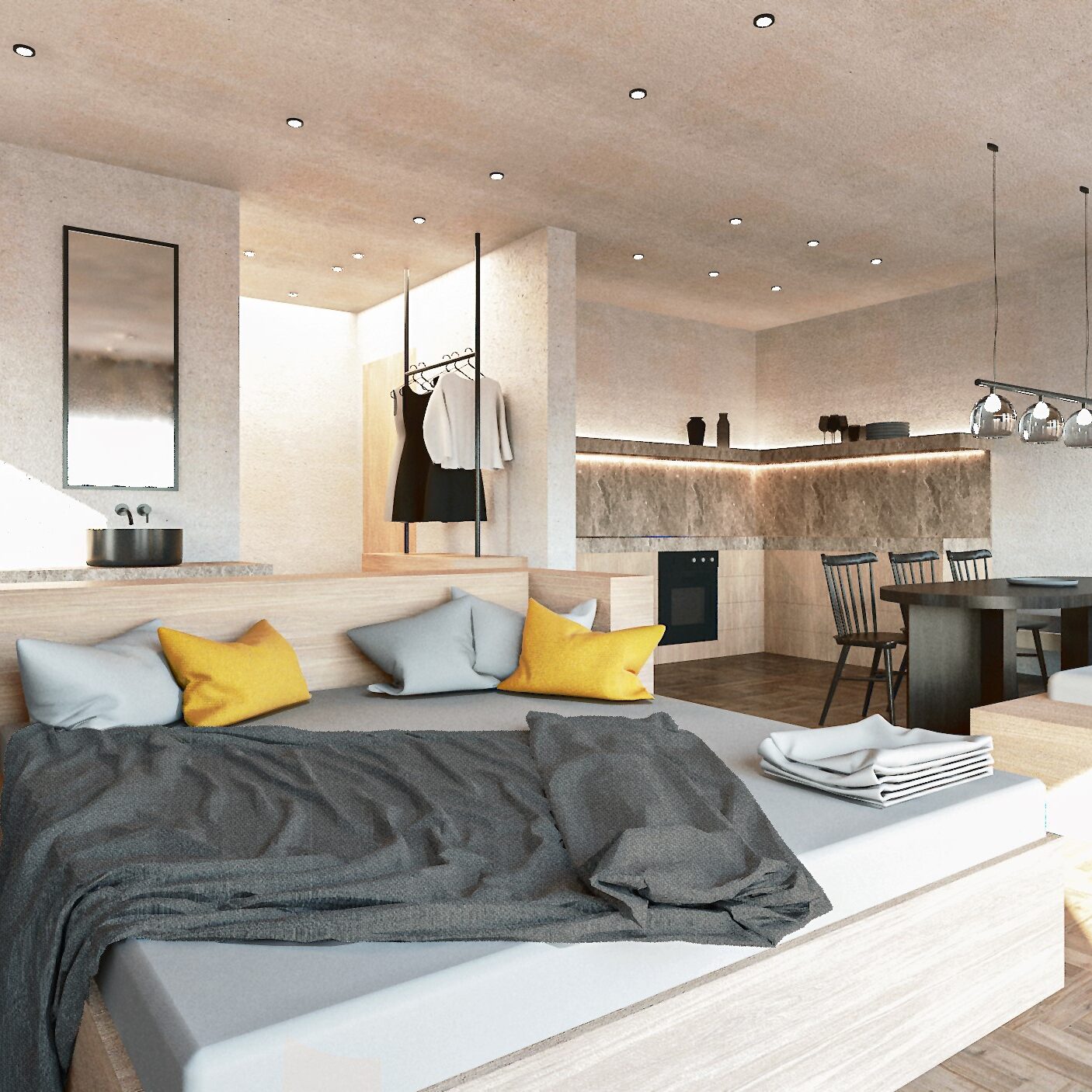 Ihre Luxus Ferienwohnung in Dorfgastein_Bergparadies Gastein, Apartment & Studio Hotel, Bergparadies Gastein, Apartment & Studio Hotel_Ihre Unterkunft in Dorfgastein, modernes Apartment, Studio_Apartment_M_mit_2._Doppelzimmer, Premium